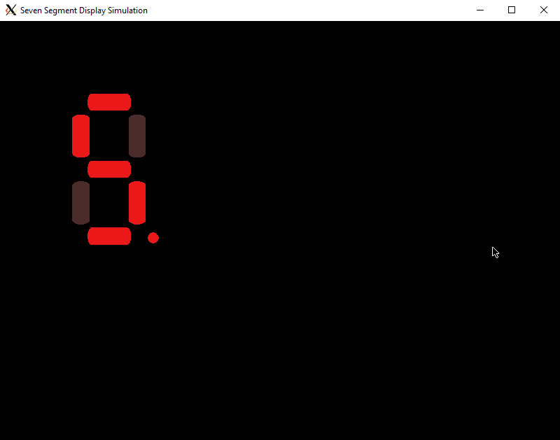 Parallel Seven Segment Display Simulation